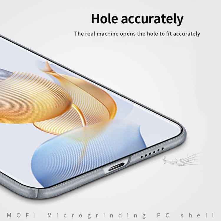 Pour Honor 90 Pro Étui de téléphone tout compris ultra-fin en PC dépoli de la série MOFI Fandun (Rouge)