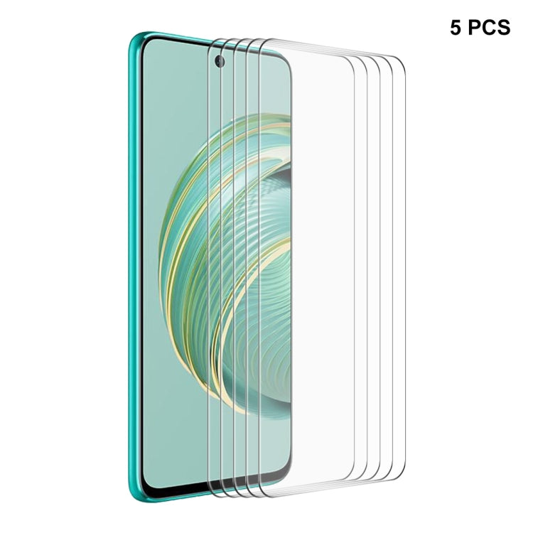 Pour Huawei Nova 10z 5 films en verre trempé ENKAY 0.26mm 9H 2.5D en aluminium-silicium