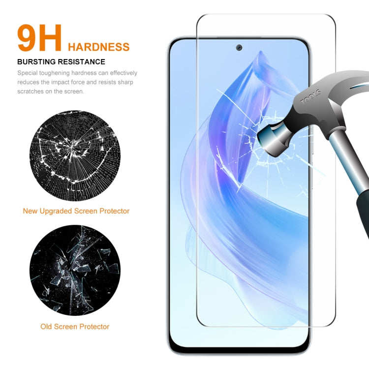 For Honor Play7T Pro / X50i / X40i 5pcs ENKAY 0.26mm 9H 2.5D High Aluminum-silicon Tempered Glass Film