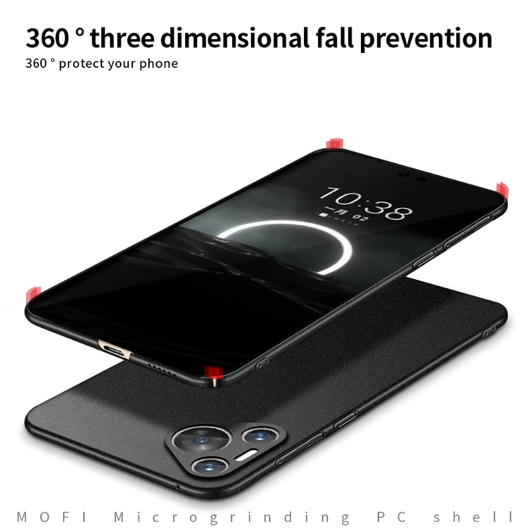 For Huawei Pura 70 Pro MOFI Fandun Series Frosted PC Ultra-thin All-inclusive Phone Case(Blue)