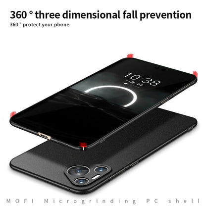 Pour Huawei Pura 70 Pro Étui de téléphone tout compris ultra-mince en PC givré de la série MOFI Fandun (gris)
