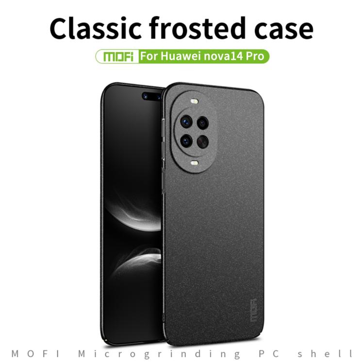 Pour Huawei nova 14 Pro MOFI Série Fandun Coque de téléphone tout compris ultra-mince en PC dépoli (Vert)