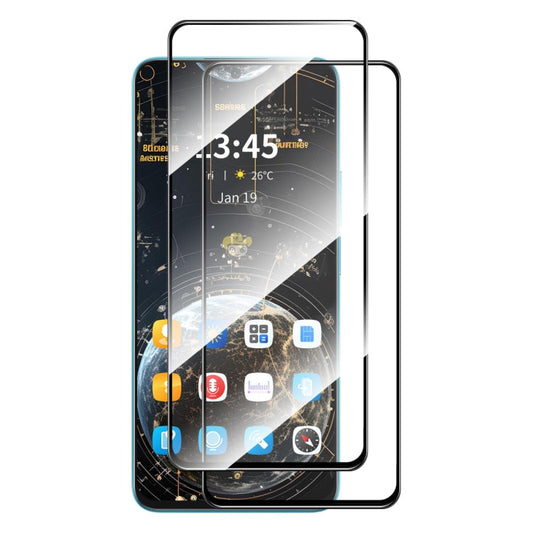 Pour Motorola Moto G04 2pcs ENKAY Film de protection en verre trempé avec colle intégrale en aluminium-silicium