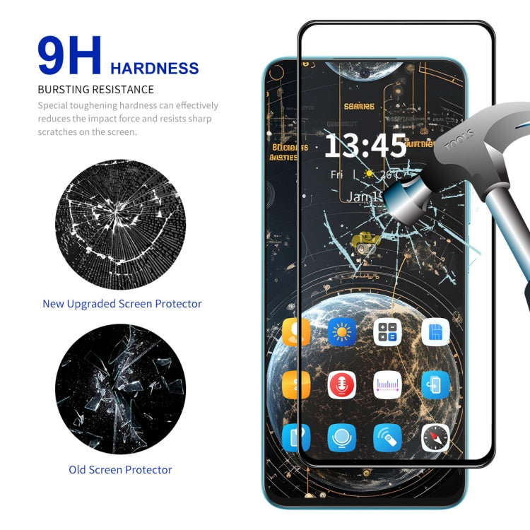For Motorola Moto G04 2pcs ENKAY Full Glue High Aluminum-silicon Tempered Glass Film