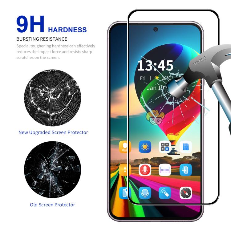 For Motorola Moto G Power 2025 5pcs ENKAY Full Glue High Aluminum-silicon Tempered Glass Film