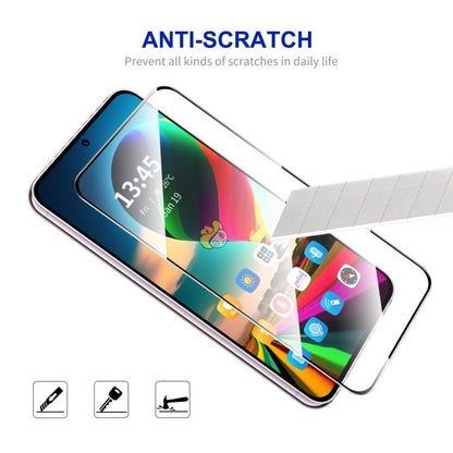 For Motorola Moto G Power 2025 5pcs ENKAY Full Glue High Aluminum-silicon Tempered Glass Film