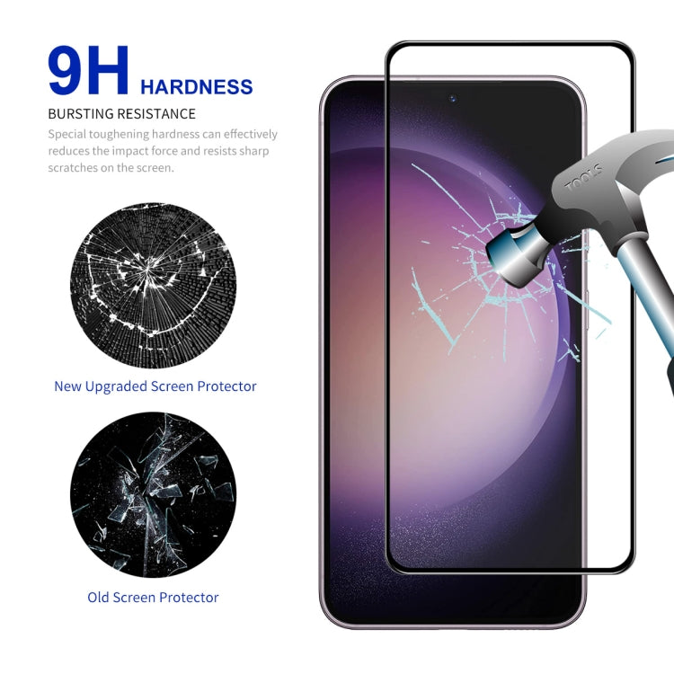 For Samsung Galaxy S24 FE 5G ENKAY Hat-Prince Full Glue High Aluminum-silicon Tempered Glass Film