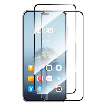 For Honor 400 Lite Global 2pcs ENKAY Hat-Prince Full Glue High Aluminum-silicon Tempered Glass Film