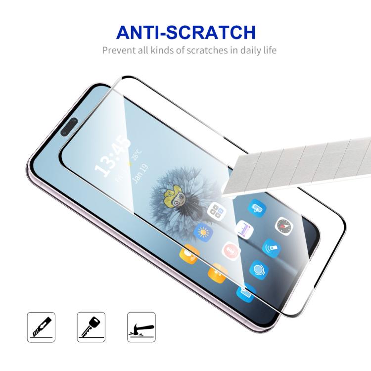For Honor 400 Lite Global 2pcs ENKAY Hat-Prince Full Glue High Aluminum-silicon Tempered Glass Film