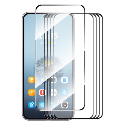 For Honor 400 Lite Global 5pcs ENKAY Hat-Prince Full Glue High Aluminum-silicon Tempered Glass Film