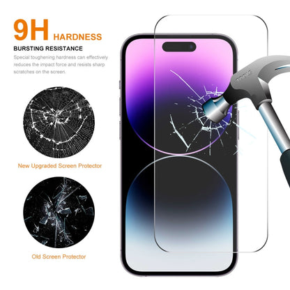 For iPhone 16 Plus 2pcs NKAY 0.26mm 9H 2.5D High Aluminum-silicon Tempered Glass Film