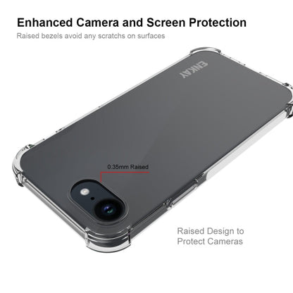 Pour iPhone 17e / 16e Coque de téléphone antichoc transparente en TPU ENKAY Hat-Prince