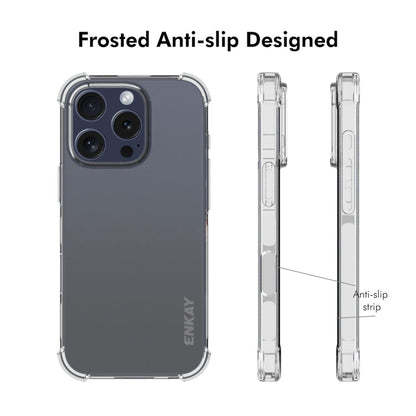 For iPhone 16 Pro Max ENKAY Hat-Prince Transparent TPU Shockproof Phone Case