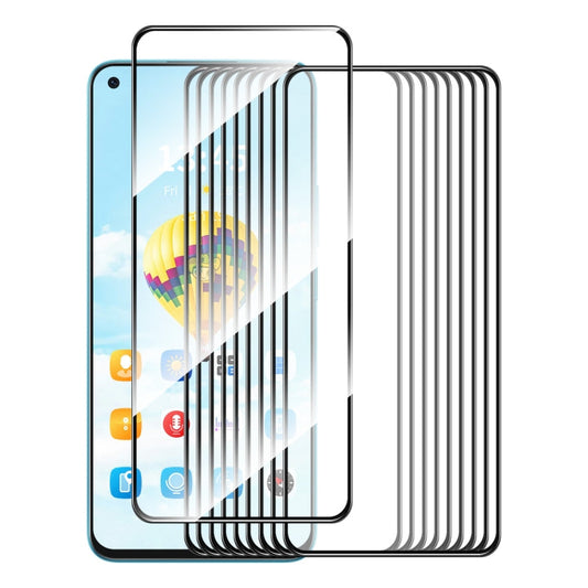 For OnePlus Nord 2T 10pcs ENKAY Full Glue High Aluminum-silicon Tempered Glass Film