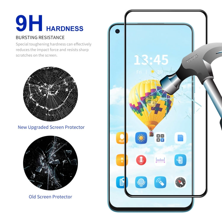 For OnePlus 9RT 2pcs ENKAY Full Glue High Aluminum-silicon Tempered Glass Film