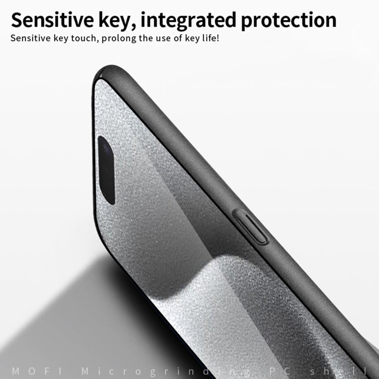 For iPhone 16 MOFI Fandun Series Frosted PC Ultra-thin All-inclusive Phone Case(Blue)
