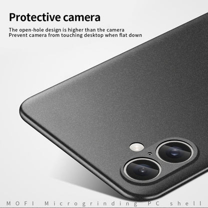 For iPhone 16 MOFI Fandun Series Frosted PC Ultra-thin All-inclusive Phone Case(Blue)
