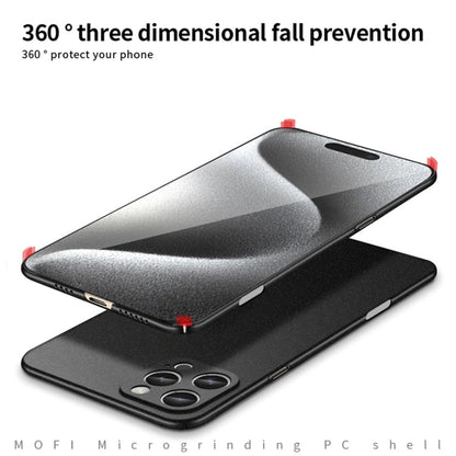 For iPhone 16 Pro MOFI Fandun Series Frosted PC Ultra-thin All-inclusive Phone Case(Black)
