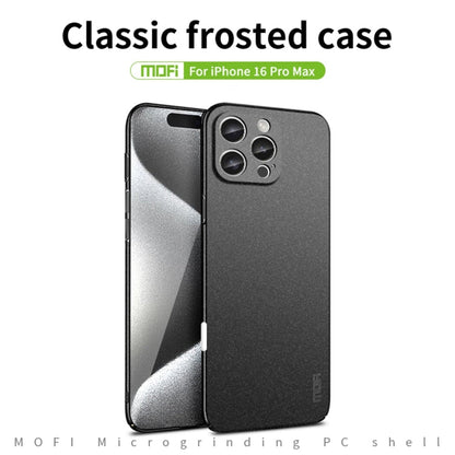 For iPhone 16 Pro Max MOFI Fandun Series Frosted PC Ultra-thin All-inclusive Phone Case(Green)