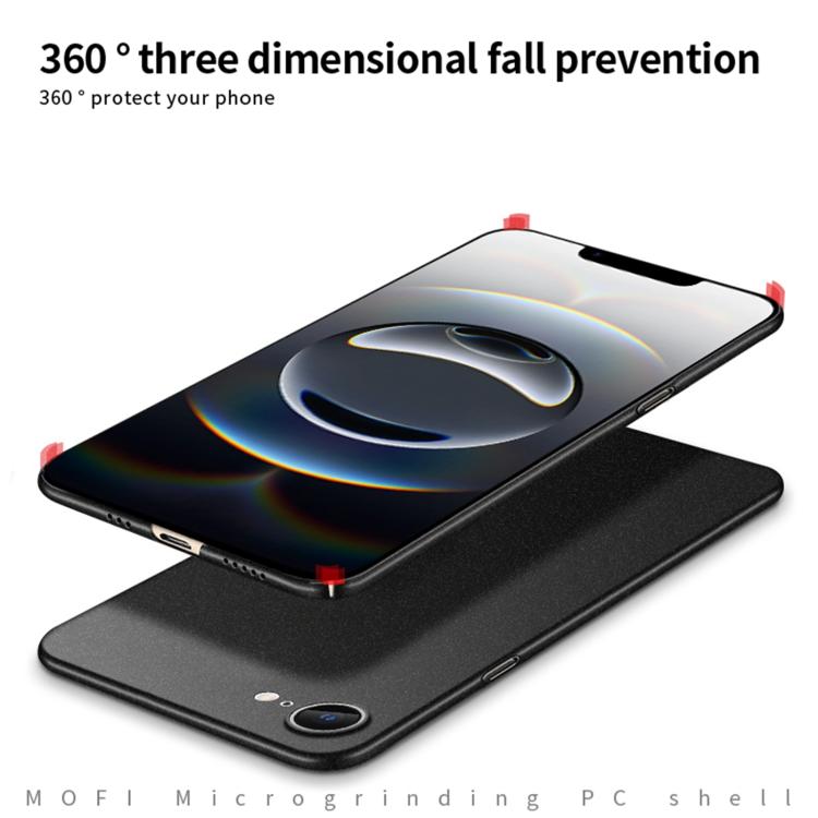 For iPhone 17e / 16e MOFI Fandun Series Frosted PC Ultra-thin All-inclusive Phone Case(Gray)