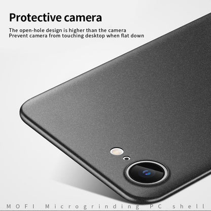 For iPhone 17e / 16e MOFI Fandun Series Frosted PC Ultra-thin All-inclusive Phone Case(Gray)