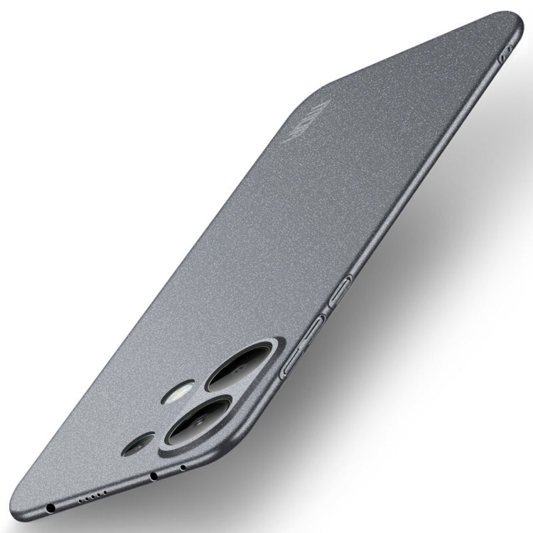 Pour Xiaomi Redmi Note 13 Pro 4G MOFI Série Fandun Coque de téléphone tout compris ultra-fine en PC dépoli (gris)