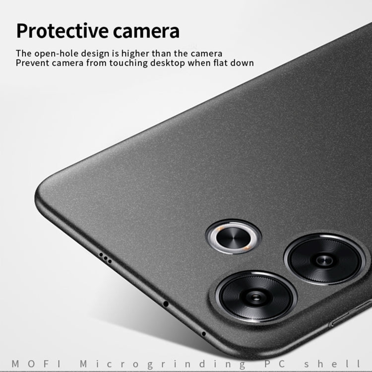 For Xiaomi Redmi Turbo 3 MOFI Fandun Series Frosted PC Ultra-thin All-inclusive Phone Case(Blue)