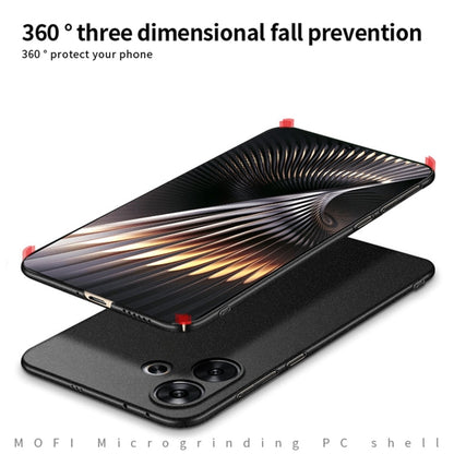 For Xiaomi Redmi Turbo 3 MOFI Fandun Series Frosted PC Ultra-thin All-inclusive Phone Case(Gray)
