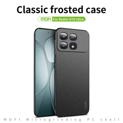 Pour Xiaomi Redmi K70 Ultra MOFI Fandun Series Coque de téléphone tout compris ultra-mince en PC dépoli (bleu)