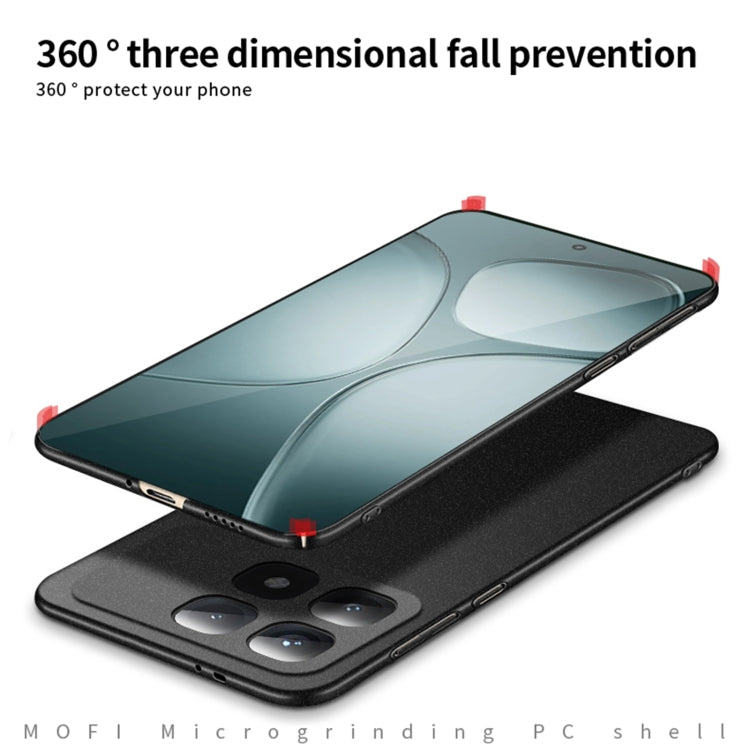 Pour Xiaomi Redmi K70 Ultra MOFI Fandun Series Coque de téléphone tout compris ultra-mince en PC dépoli (bleu)