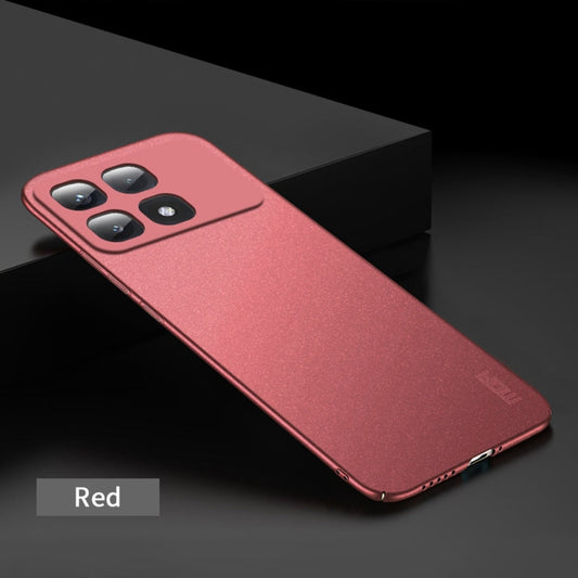 Pour Xiaomi Redmi K70 Ultra Étui de téléphone tout compris ultra-mince en PC givré série MOFI Fandun (Rouge)