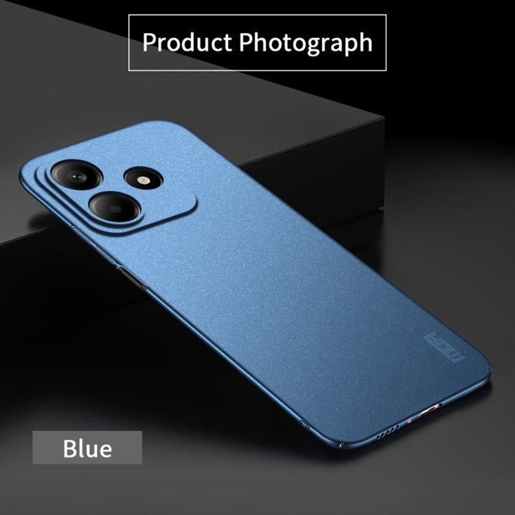 For Redmi Note 14 MOFI Fandun Series Frosted PC Ultra-thin All-inclusive Phone Case(Blue)
