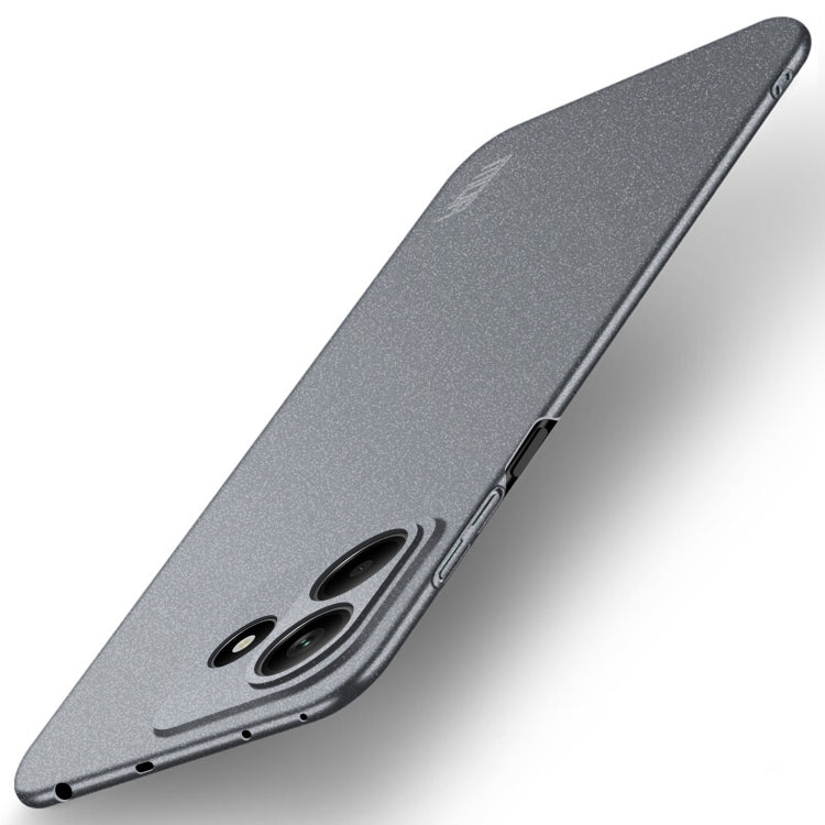 For Redmi Note 14 MOFI Fandun Series Frosted PC Ultra-thin All-inclusive Phone Case(Gray)