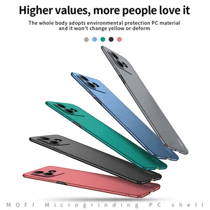 For Redmi Note 14 MOFI Fandun Series Frosted PC Ultra-thin All-inclusive Phone Case(Red)