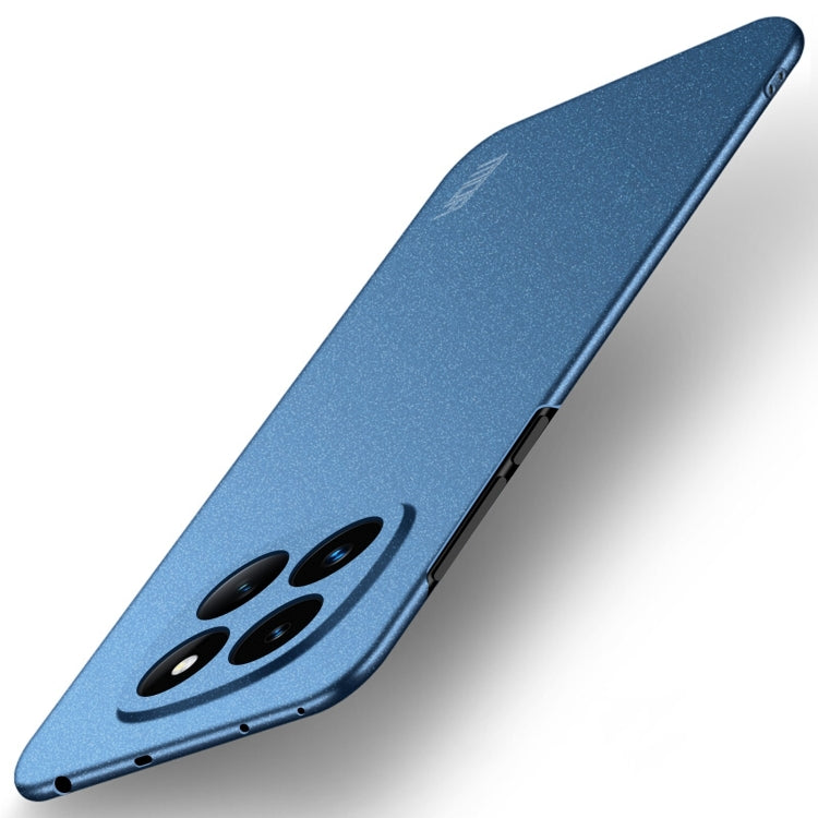 For Xiaomi Redmi Note 14 Pro MOFI Fandun Series Frosted PC Ultra-thin All-inclusive Phone Case(Blue)