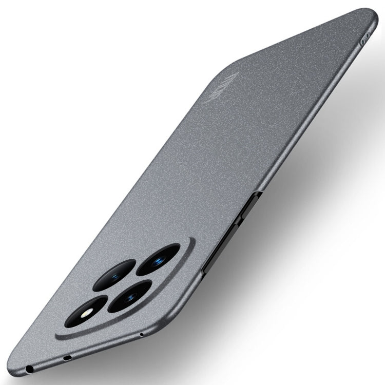 For Xiaomi Redmi Note 14 Pro+ MOFI Fandun Series Frosted PC Ultra-thin All-inclusive Phone Case(Gray)