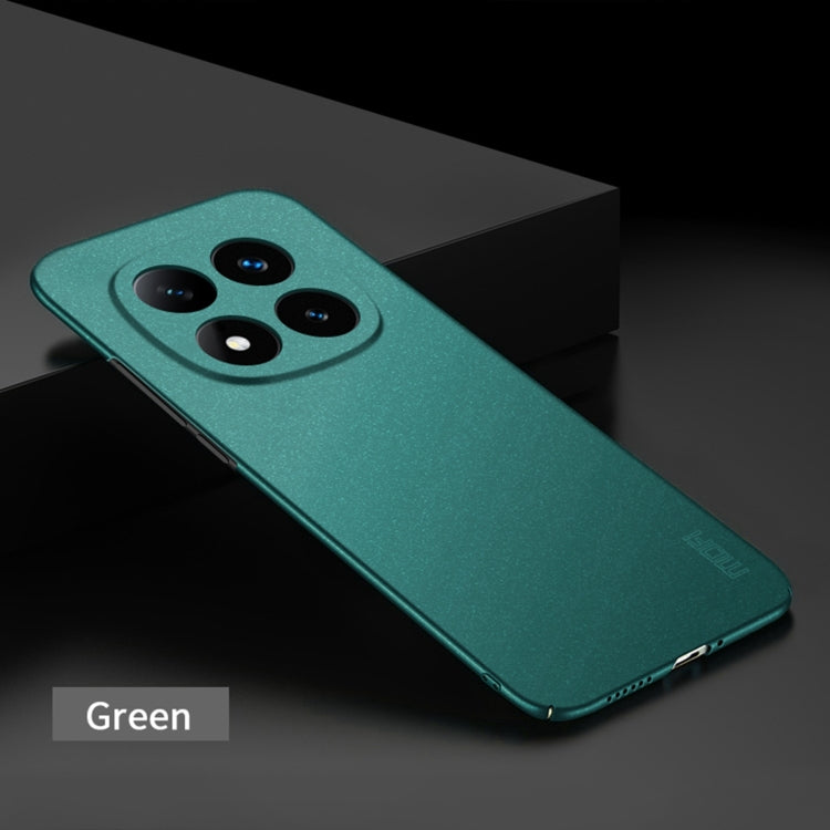 Pour Xiaomi Redmi Note 14 Pro+ MOFI Fandun Series Coque de téléphone ultra-mince tout compris en PC dépoli (vert)