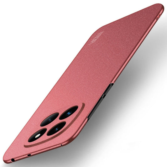 For Xiaomi Redmi Note 14 Pro+ MOFI Fandun Series Frosted PC Ultra-thin All-inclusive Phone Case(Red)