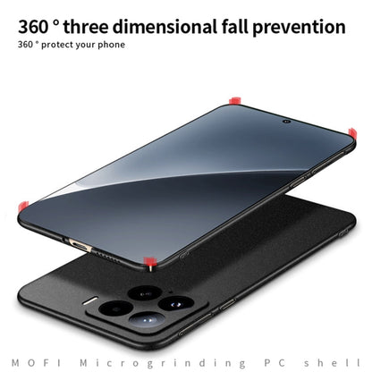 For Xiaomi 15 MOFI Fandun Series Frosted PC Ultra-thin All-inclusive Phone Case(Black)