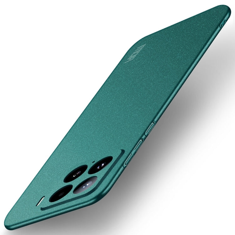 Pour Xiaomi 15 Étui de protection intégral ultra-fin givré en PC de la série MOFI Fandun (Vert)