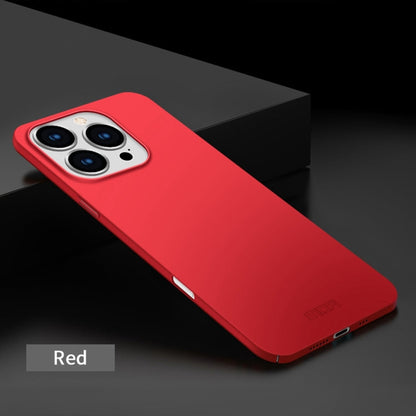 Pour iPhone 16 Pro, coque rigide ultra-fine givrée en PC MOFI (rouge)