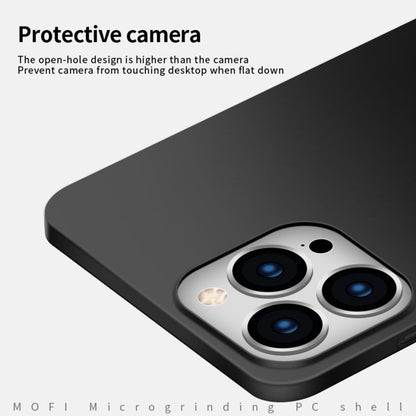 For iPhone 16 Pro Max MOFI Frosted PC Ultra-thin Hard Phone Case(Black)