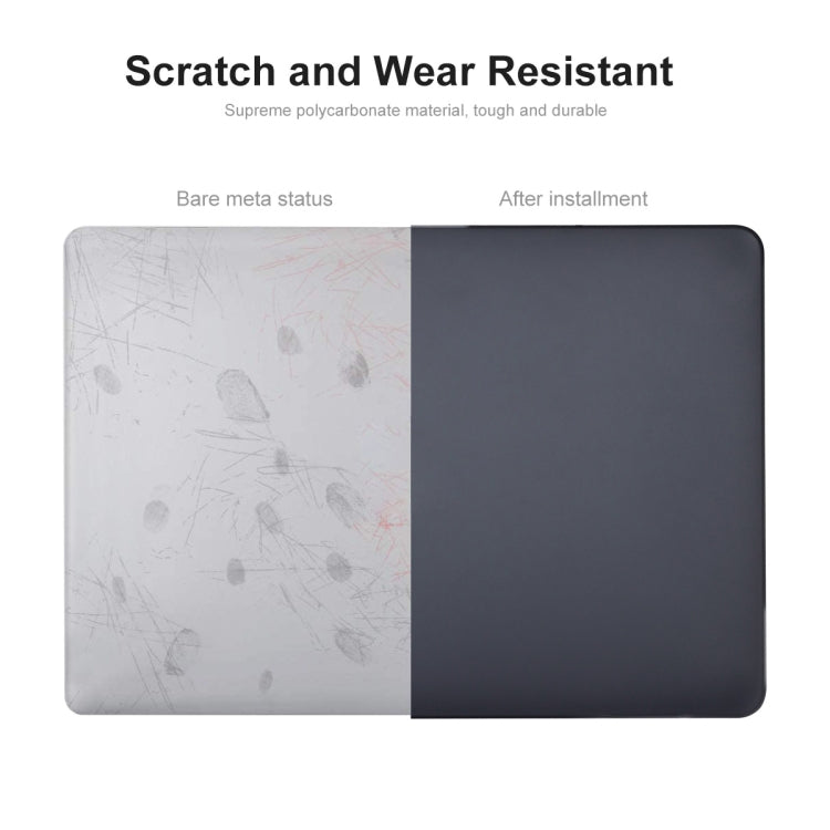 Pour MacBook Air 15.3 A2941 ENKAY Version US Coque de protection mate 3 en 1 avec film de clavier en TPU et capuchons anti-poussière (vert foncé)