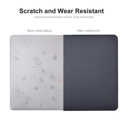 Pour MacBook Air 15.3 A2941 ENKAY Version US Coque de protection mate 3 en 1 avec film de clavier en TPU et capuchons anti-poussière (vert foncé)