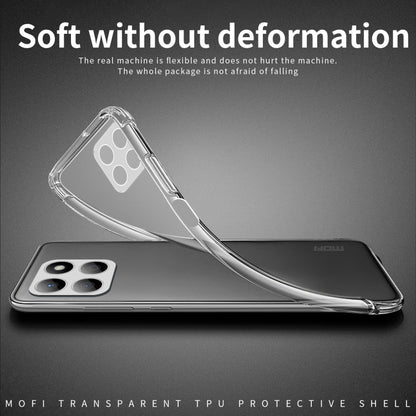 For Honor X8b MOFI Ming Series Ultra-thin TPU Phone Case(Transparent)