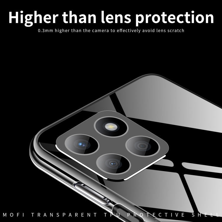 For Honor X8b MOFI Ming Series Ultra-thin TPU Phone Case(Transparent)