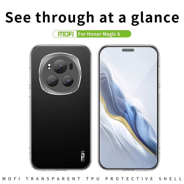 For Honor Magic6 MOFI Ming Series Ultra-thin TPU Phone Case(Transparent)
