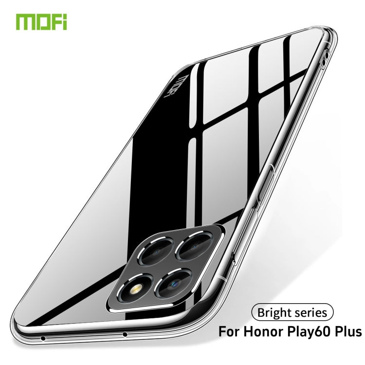 Pour Honor Play 60 Plus Étui de téléphone en TPU ultra-mince série MOFI Ming (Transparent)
