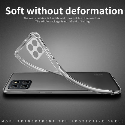 Pour Honor Play 60 Plus Étui de téléphone en TPU ultra-mince série MOFI Ming (Transparent)