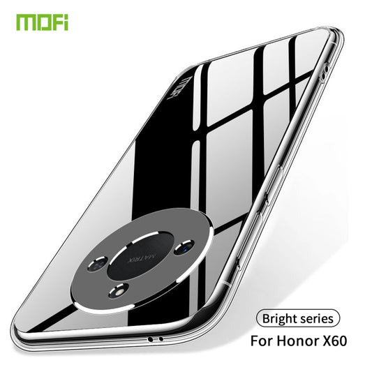 Pour Honor X60 Étui de téléphone ultra-mince en TPU série MOFI Ming (Transparent)